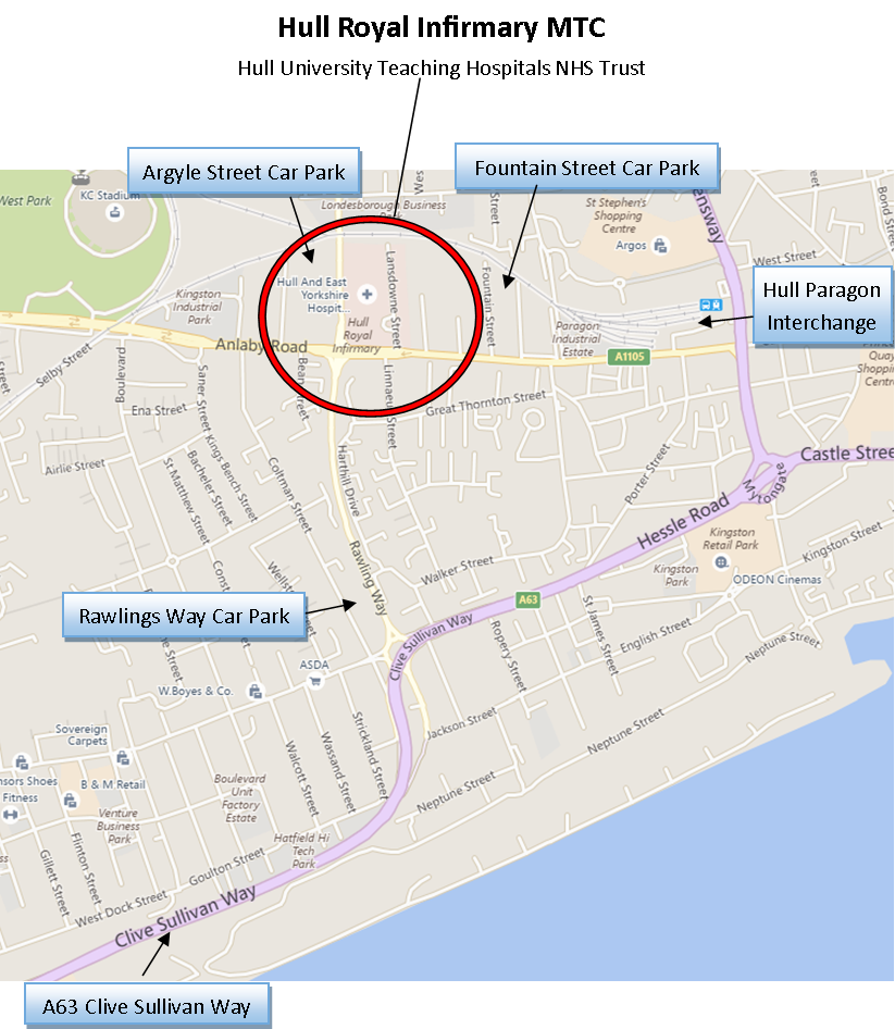 hull royal infirmary map Hull Major Trauma Centre Hull Royal Infirmary Information For hull royal infirmary map