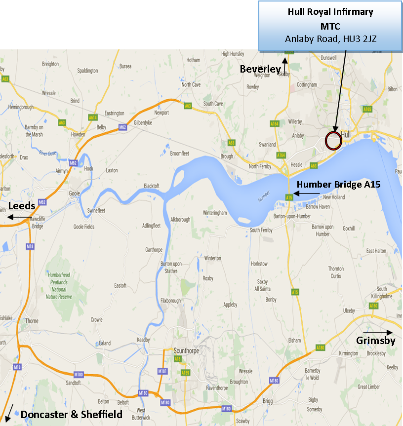 hull royal infirmary map Hull Major Trauma Centre Hull Royal Infirmary Information For hull royal infirmary map