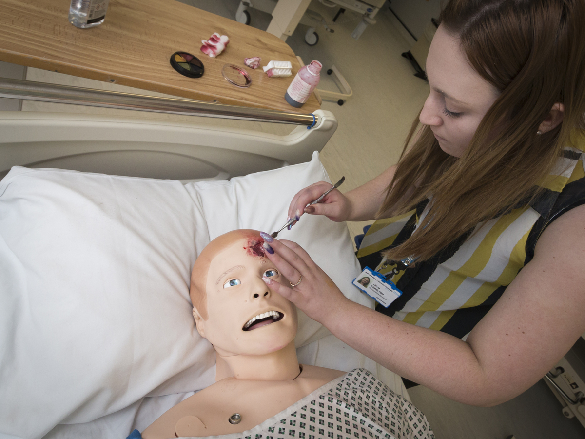 Olivia’s moulage skills play vital role in patient care Hull