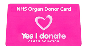 Donor card