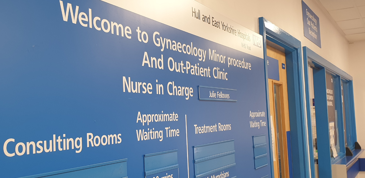 Gynaecology outpatients clinic reception