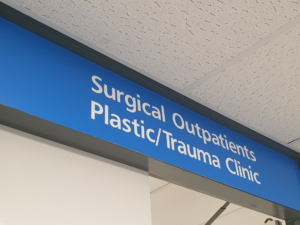 Surgical outpatients signage