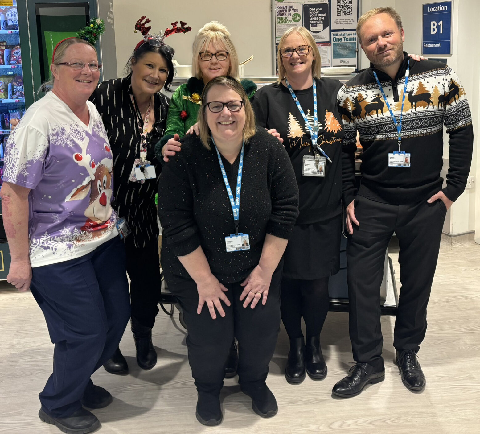 Members of the HUTH patient meals team